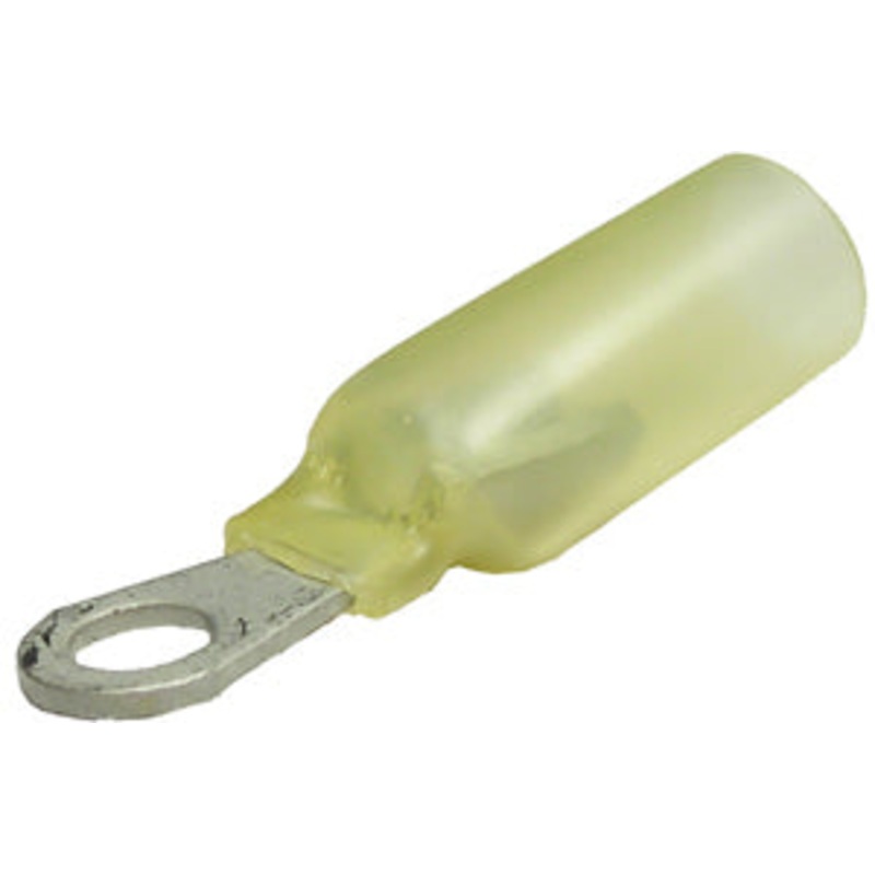 Pico (931) 6006-C 100PCS 12-10GA 1/4" HEAT SHRINK RING CONNECTORS - YELLOW