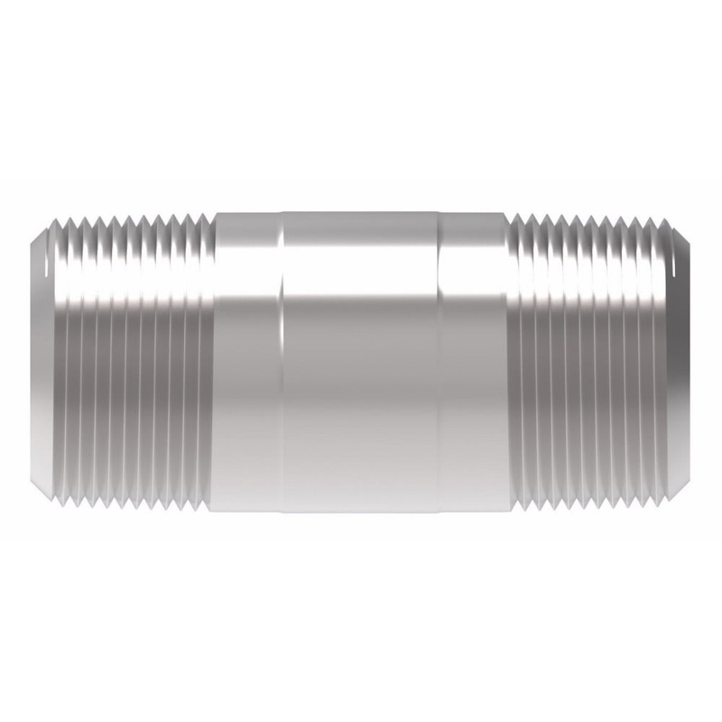 WHD (129) 3328X2 BRASS PIPE 2 LONG NIPPLE 1/8 MALE NPT