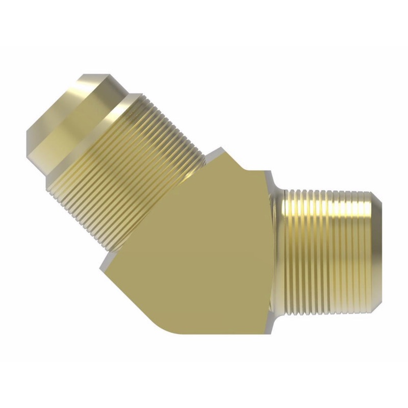 WHD (129) 54X6 SAE 45 FLARE 3/8 MALE X 1/4 MALE NPT 45
