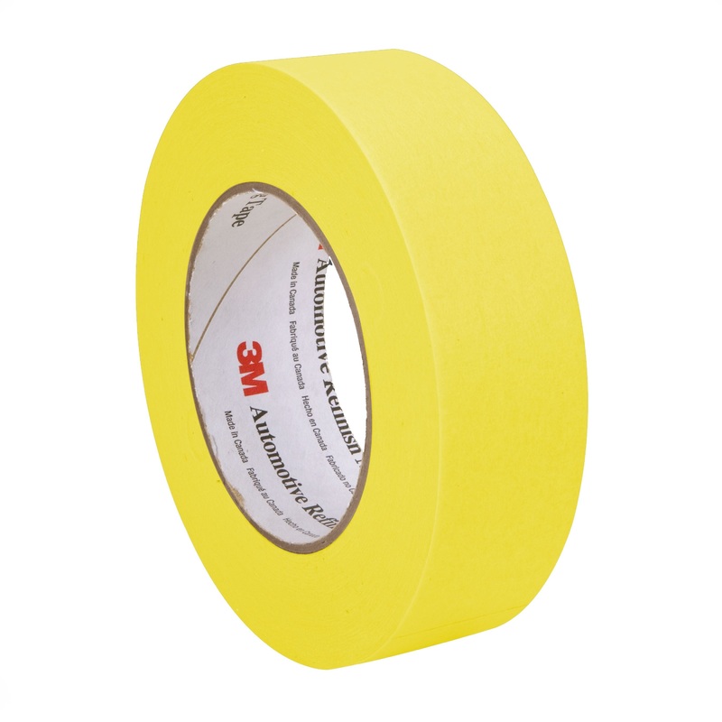 3M (815) 06654 3M Automotive Refinish Masking Tape 388N, Colour: Yellow, 3M Stock No. 7000119817