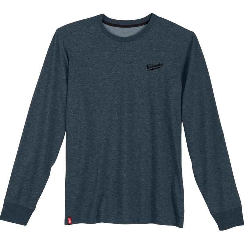 Milwaukee (366) 604BL-S Hybrid Work Tee - Long Sleeve BLUE, Size S