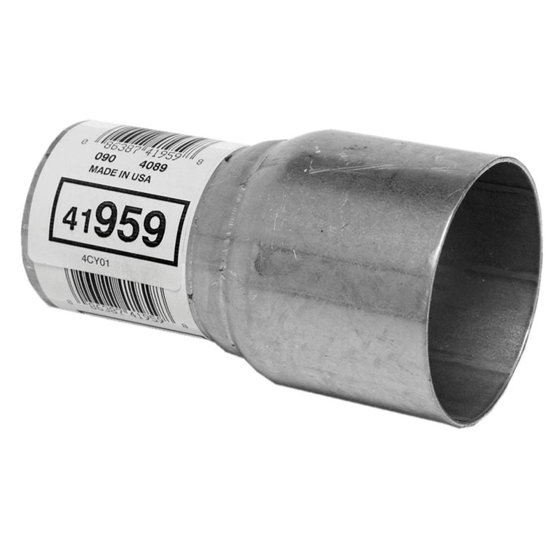 Walker (670) 41959 Walker Heavy Duty Reducer. I.D: 2 1/2", O.D: 2", Length: 4 1/2". Reduces larger O.D pipes and or tubing to smaller I.D Pipe.