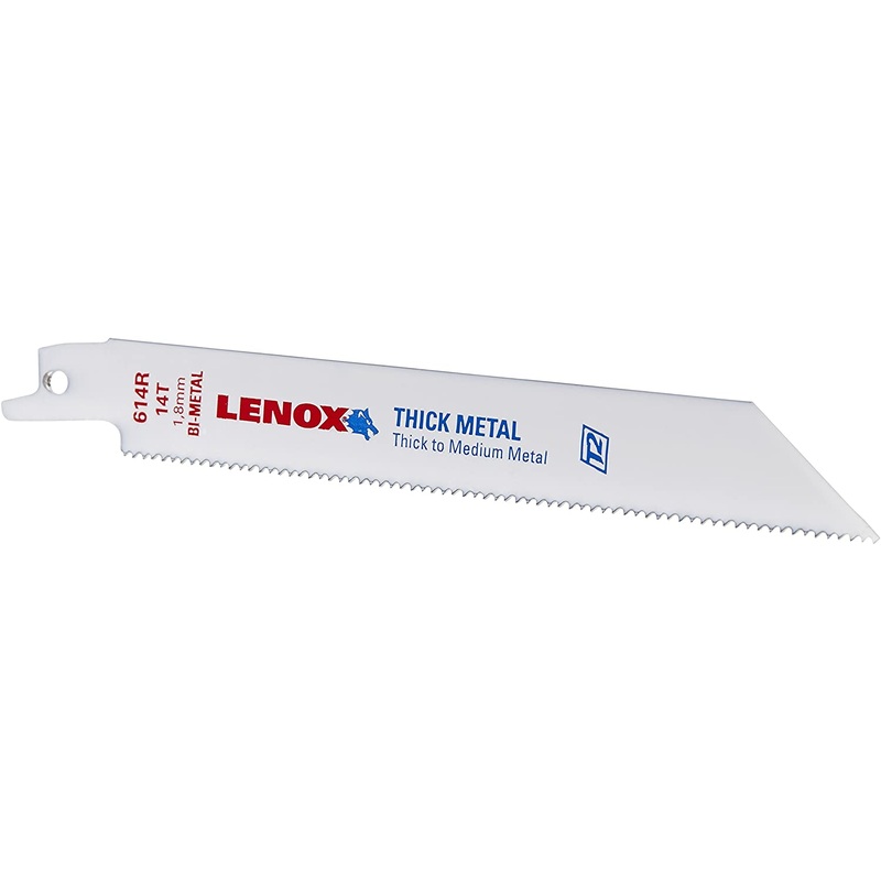 Lenox (135) 20494B614R Lenox B614R Metal-Cutting Reciprocating Saw Blades, 6-inch, 14 TPI, 25/Pk (20494B614R)