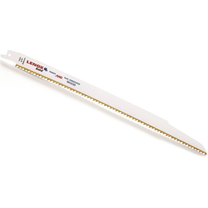 Lenox (135) 21061156GR Lenox Gold 156GR Wood Reciprocating Saw Blades, 12-inch, 6 TPI, 5/Pk (21061156GR)