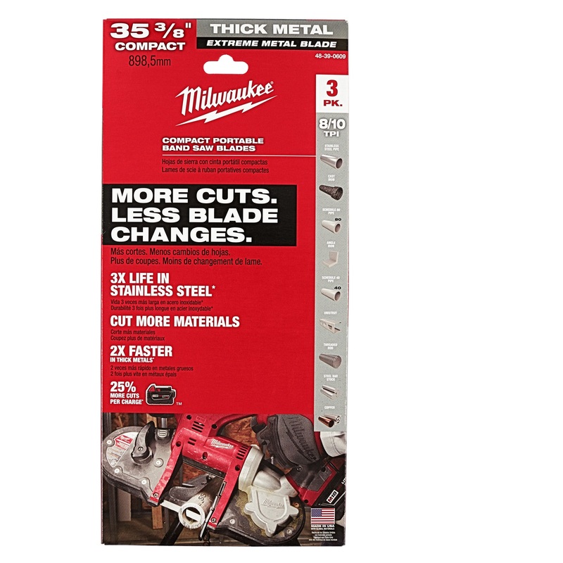 Milwaukee (366) 48-39-0609 Mil 48-39-0609-Extreme Thick Metal 8/10 T