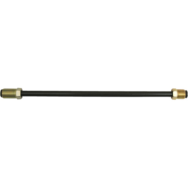 FMSI (450) PVFKB8 3/16" O.D. Bubble Flare Polyvinyl Fluoride (PVF) Hydraulic Line With 3/8" - 24 Tube Nuts (8")