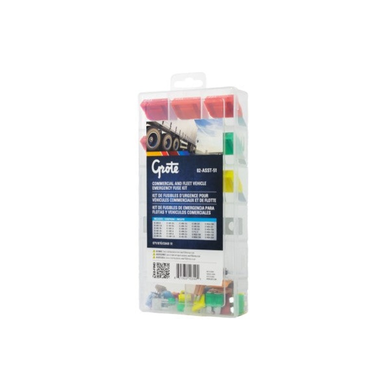 Grote (522) 82-ASST-51 COMMERCIAL AND FLEET VEHICLE EMERGENCY FUSE KIT