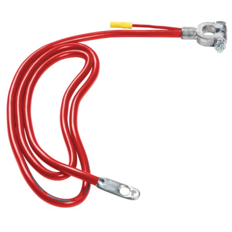 Grote (522) 84-9365-R Battery Cable, Top Post, Red, 4 Ga, 36" with lead