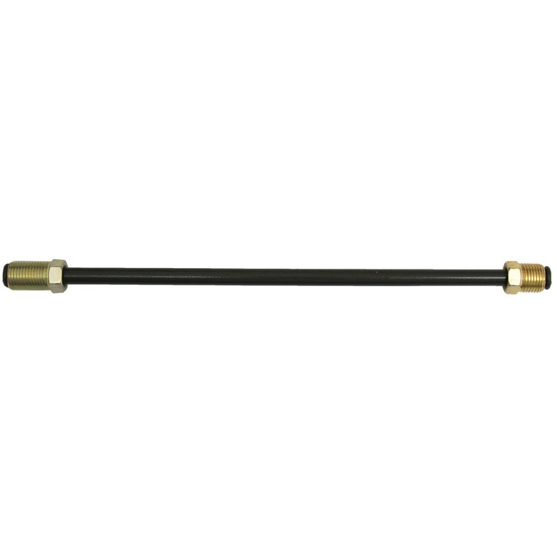 FMSI (450) PVFKM40 3/16" O.D. Invert Flare Polyvinyl Fluoride (PVF) Hydraulic Line With 10mm x 1.0 Tube Nuts (40")