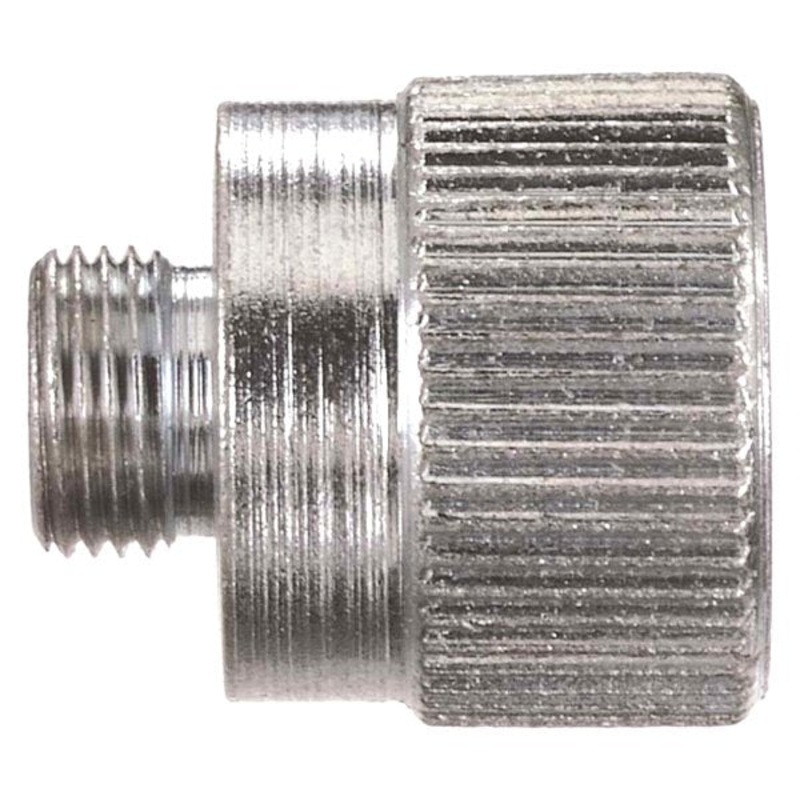Lincoln (502) 10460 Lincoln Industrial 10460 Button Head Coupler Adapter, Max. Operating Pressure 5000 PSI, 1/8 In. NPT (F) x 7/16-27 (m) Thread