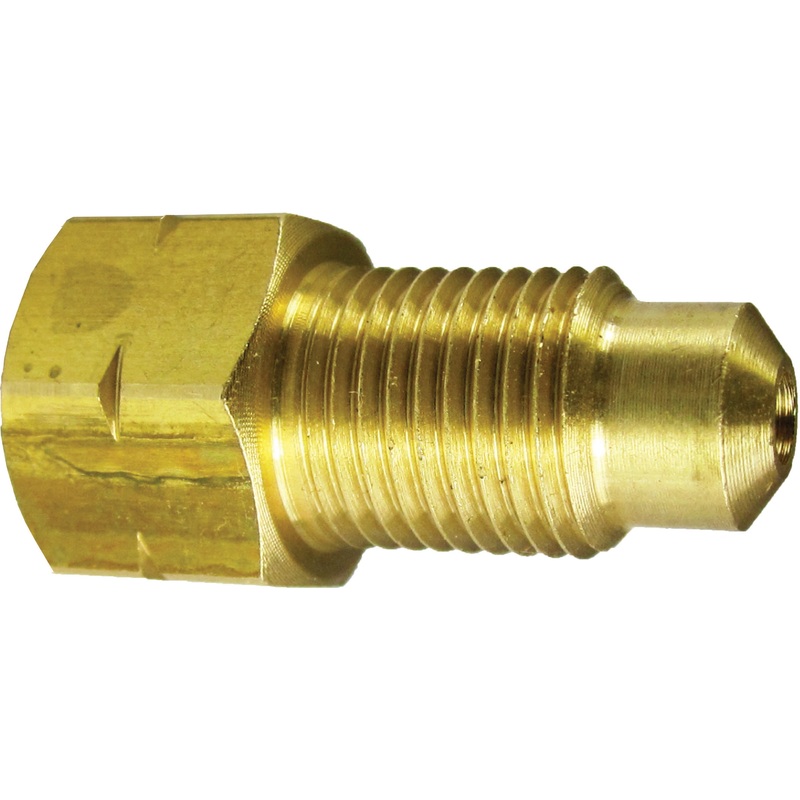 FMSI (450) 3255 3/16"(3/8"-24) Female Invert Flare x 3/16"(3/8"-24) Male Bubble Flare Adapter