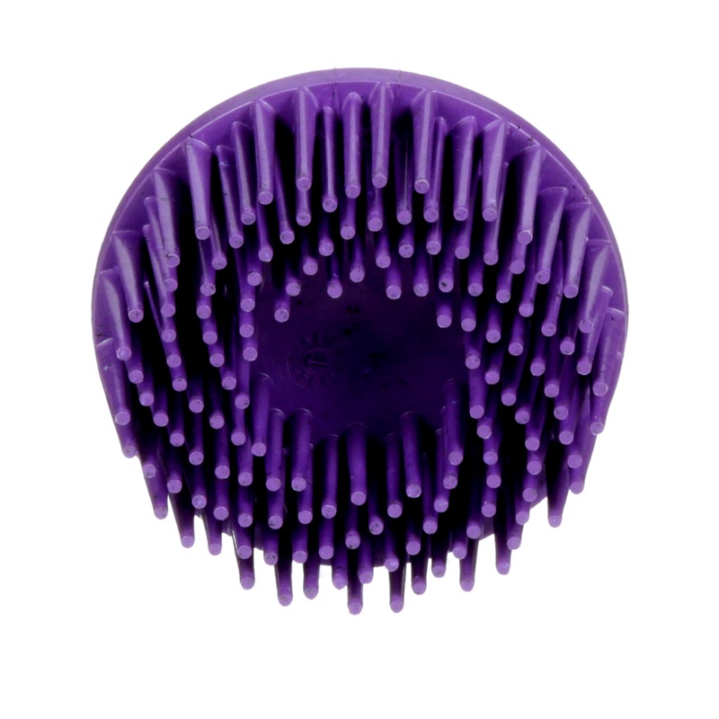 3M (815) 07536 Scotch-Brite Roloc Body Man's Bristle Disc, RD-ZB, 36, 2 in (5.08 cm), Colour: Purple, 3M Stock No. 7000000775