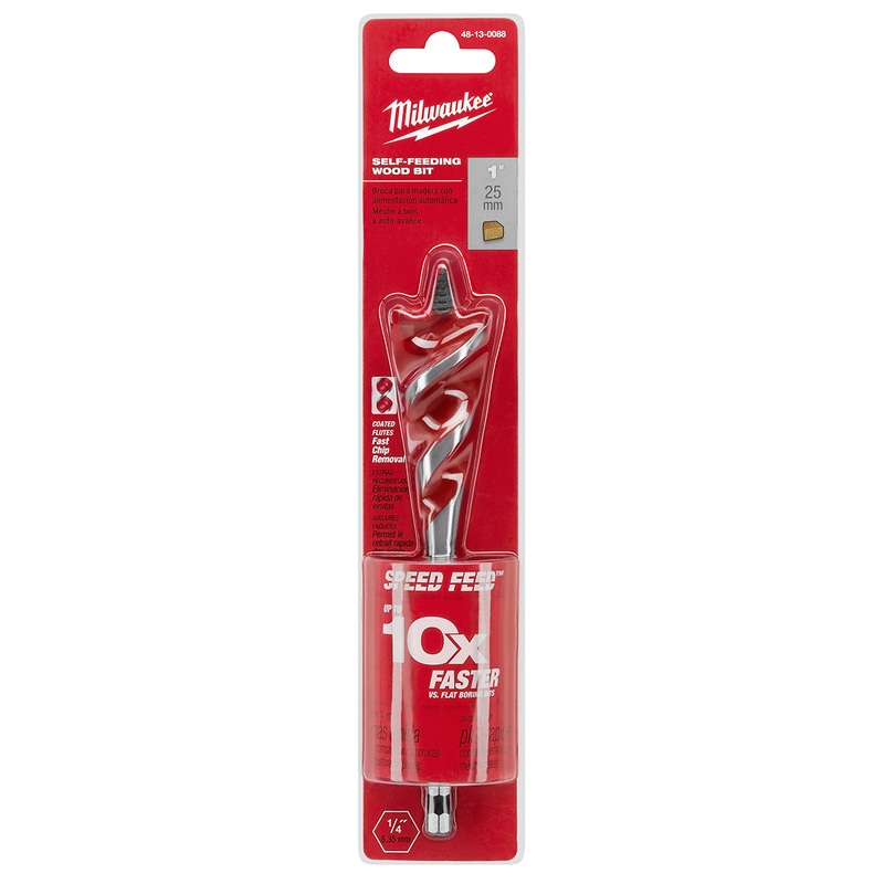 Milwaukee (366) 48-13-0088 1" x 6" Speed Feed Wood Bit