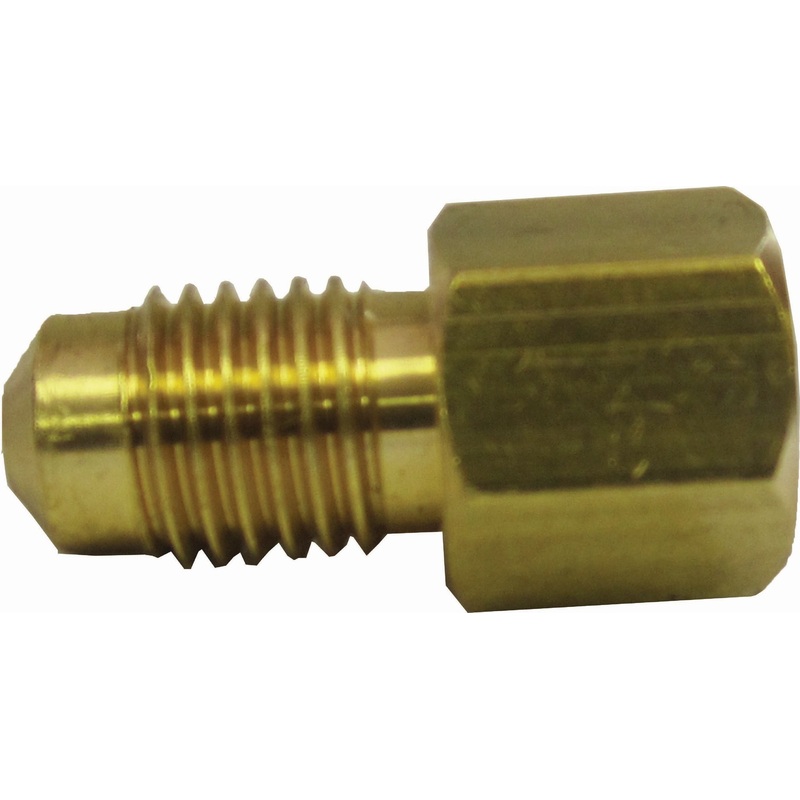 FMSI (450) 3250 3/16"(3/8"-24) Female Invert Flare x 3/16"(10mm x 1.25) Male Bubble Flare Adapter