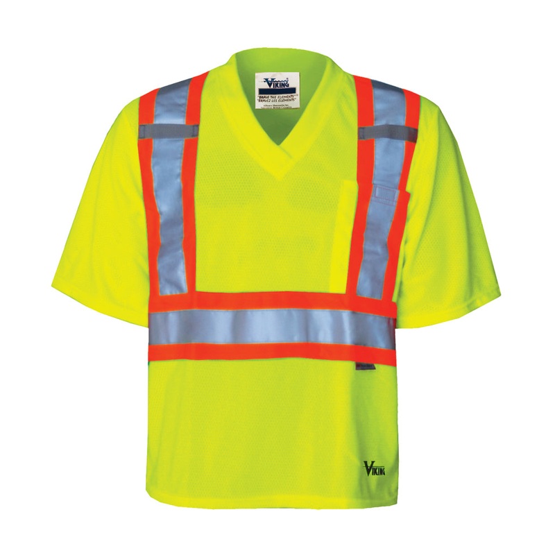 Viking (725) 6005G-XL Viking Safety T-Shirt, Mesh