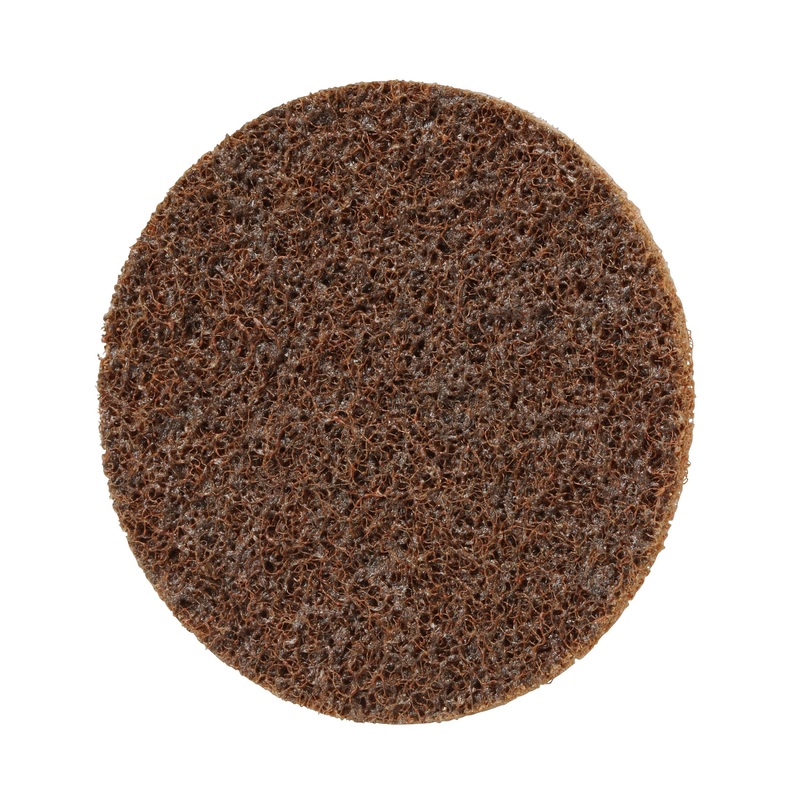 3M (815) 07482 Scotch-Brite Roloc Surface Conditioning Disc, A CRS, 4 in x NH (10.16 cm x NH), Colour: Brown, 3M Stock No. 7000120800