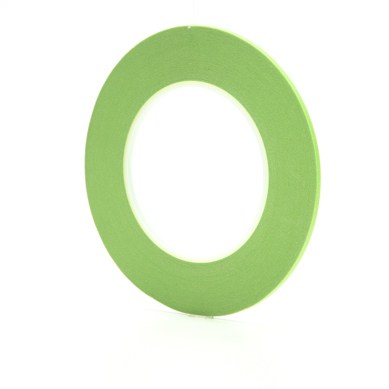 3M (815) 26343 3M Scotch Performance Masking Tape 233+, 26343, 1/8 in x 180 ft (3 mm x 55 m), Colour: Green, 3M Stock No. 7000123778