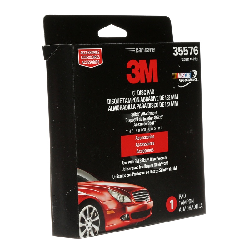 3M (815) 35576 3M Stikit Disc Pad, 35576, 6 in (15.24 cm), Colour: Yellow, 3M Stock No. 7000119724