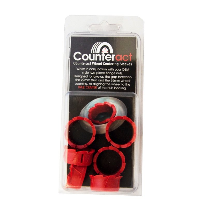 Counteract (606) WCS-B 22mm Counteract Polymide Wheel Centering Sleeves - Commercial Truck/Bus - 6 Pack
