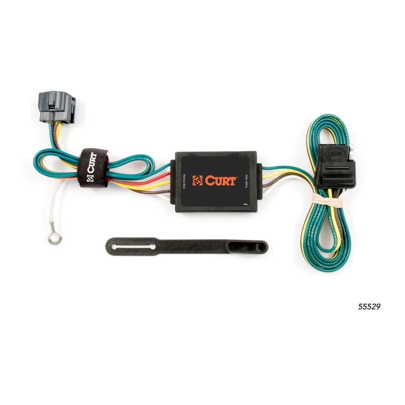 Curt (167) 55529 Custom 4-Flat, Select Kia Sportage, OEM Tow Package Required