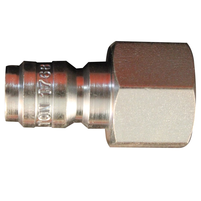 Milton (625) 1768 Milton 1768 3/8" FNPT High Pressure Straight Through Plug