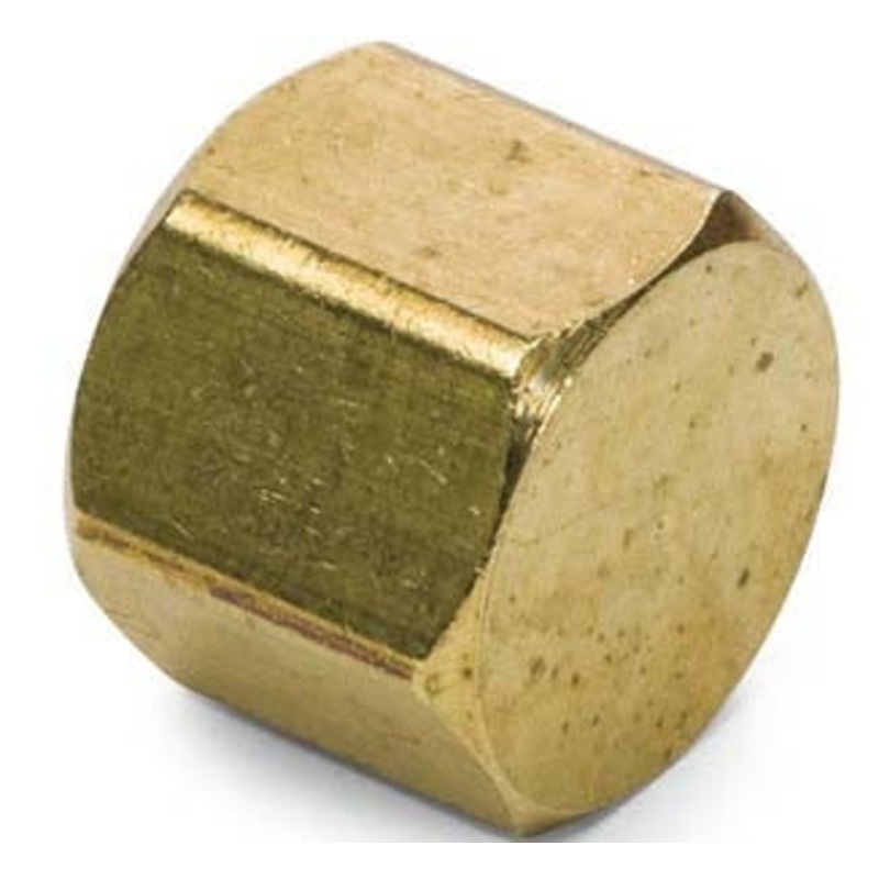 WHD (129) 3129X8 BRASS PIPE CAP 1/2 NPT