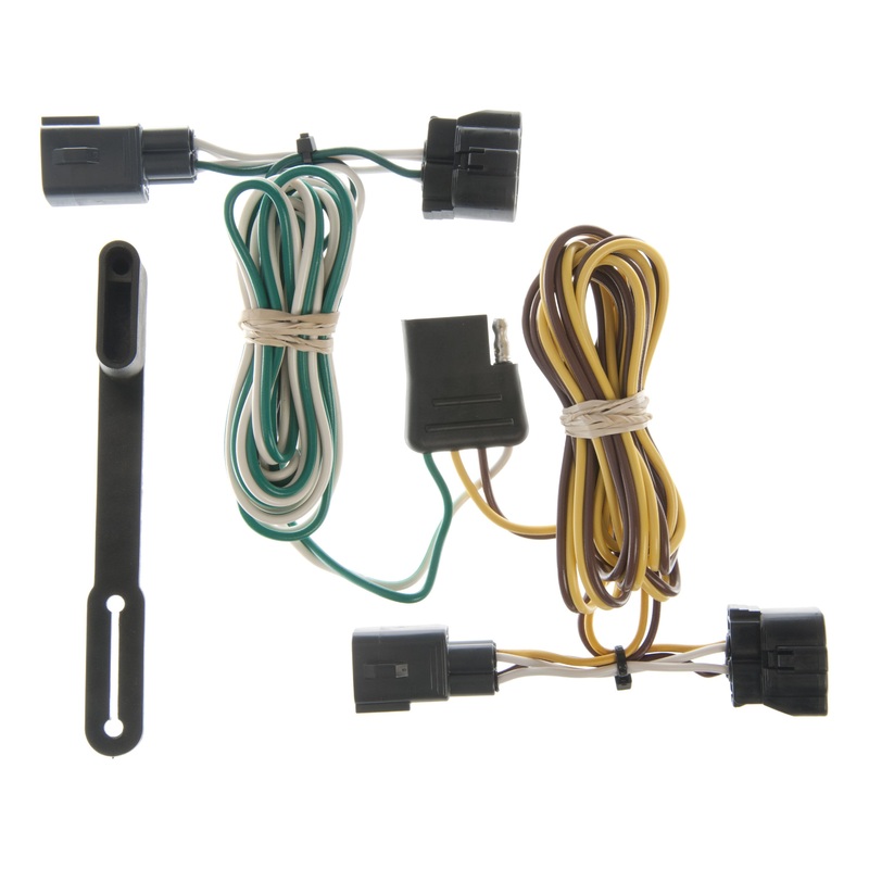Curt (167) 55329 Custom Wiring, 4-Way Flat Output, Select Dodge Ram 1500, 2500, 3500, Dakota
