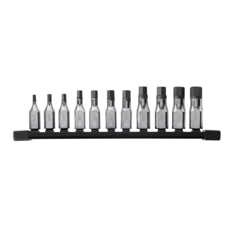 Milwaukee (366) 48-22-9543 Milwaukee 11pc 3/8" Drive Hex Bit Socket Set - Metric
