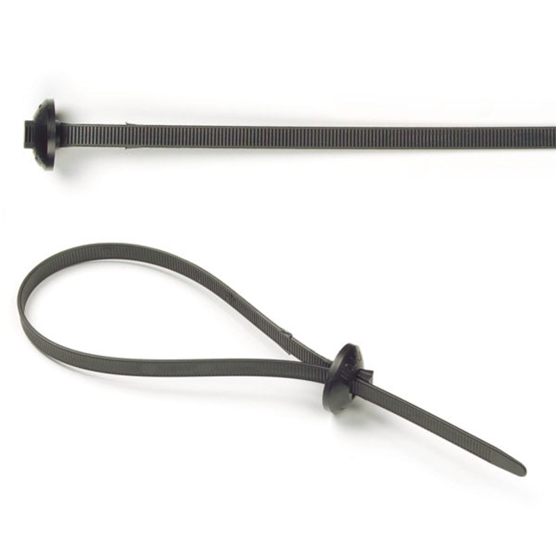 Grote (522) 83-6049 Nylon Cable Ties Button Head Tie, 9.63" Length, 50 Pack, pack of 50