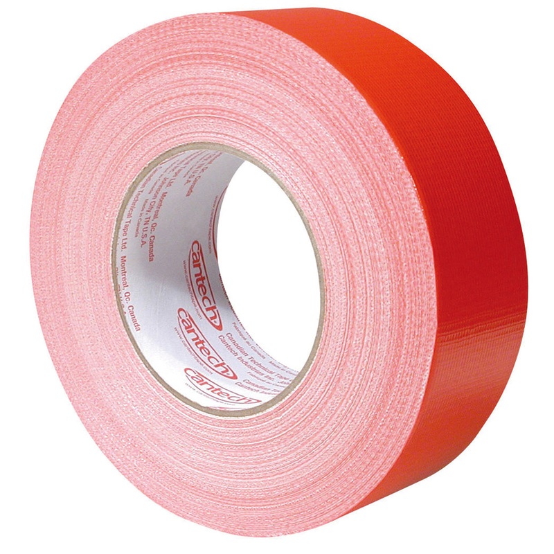 Cantech (111) 94-02-4855 General Purpose Poly Coated Duct Tape, Red, 48mm x 55m
