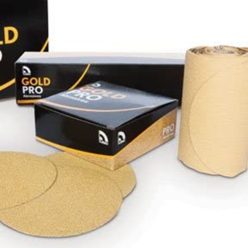USC (133) 080607 6" psa 100 grit gold roll