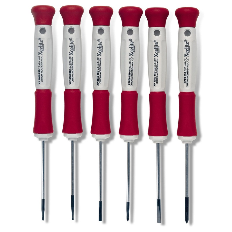 Apex Tool (442) XP600 Xcelite SCREWDRIVER SET, 6PC, PRECISION, ESD SAFE