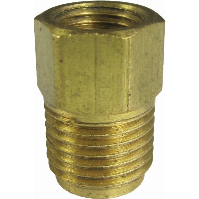 FMSI (450) 3236 1/4"(7/16"-24) Female Invert Flare x 1/4"(9/16"-18) Male Invert Flare Master Cylinder Adapter