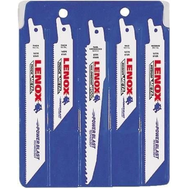Lenox (135) 20502546A Lenox 546A General Purpose 5-Piece Reciprocating Saw Blade Kit (20502546A)