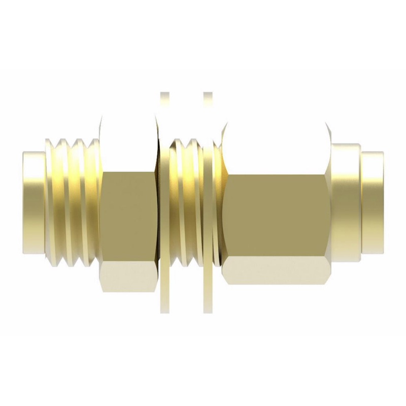 WHD (129) 1874X4X4 AIR BRAKE QC 1/4 TUBE BULKHEAD UNION
