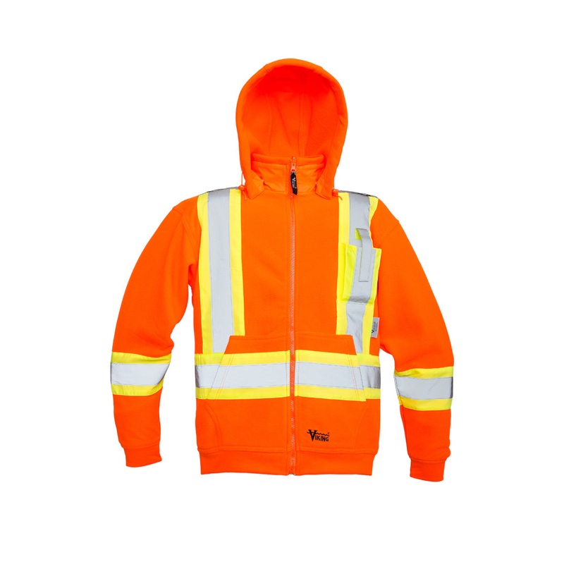 Viking (725) 6420JO-XL Viking CSA Fleece Hoodie Orange (Size XL)