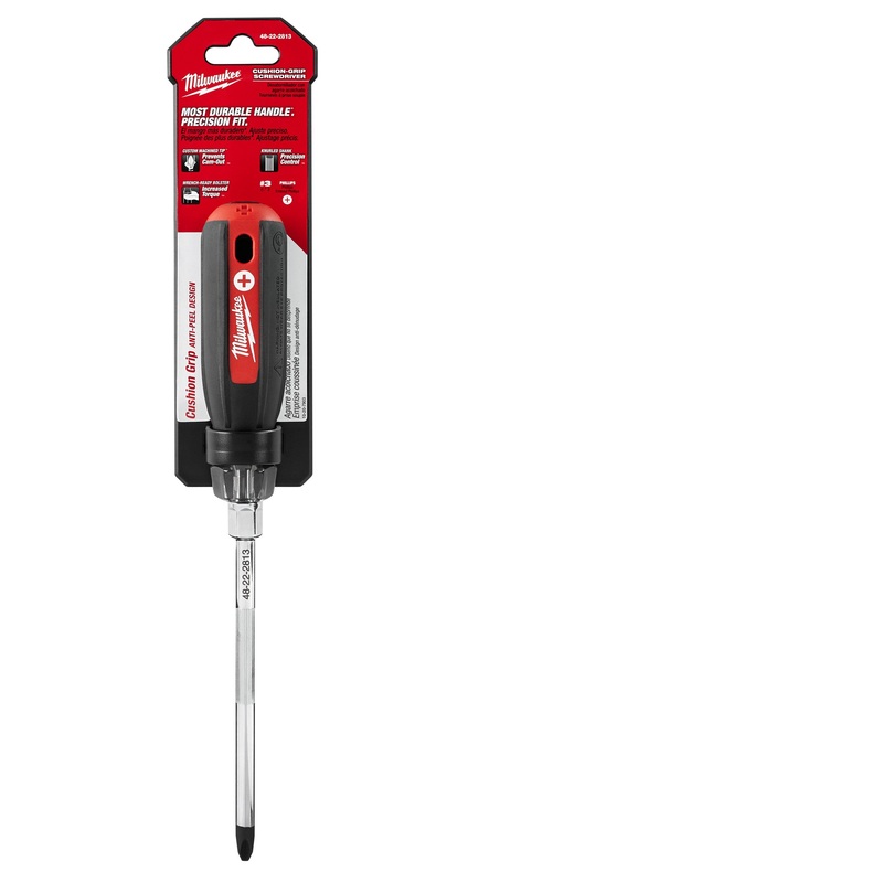Milwaukee (366) 48-22-2813 No.3 Phillips - 6" Cushion Grip Screwdriver