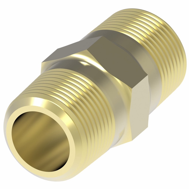 WHD (129) 3325X8X6 PIPE HEX NIPPLE 1/2 X3/8 MPT