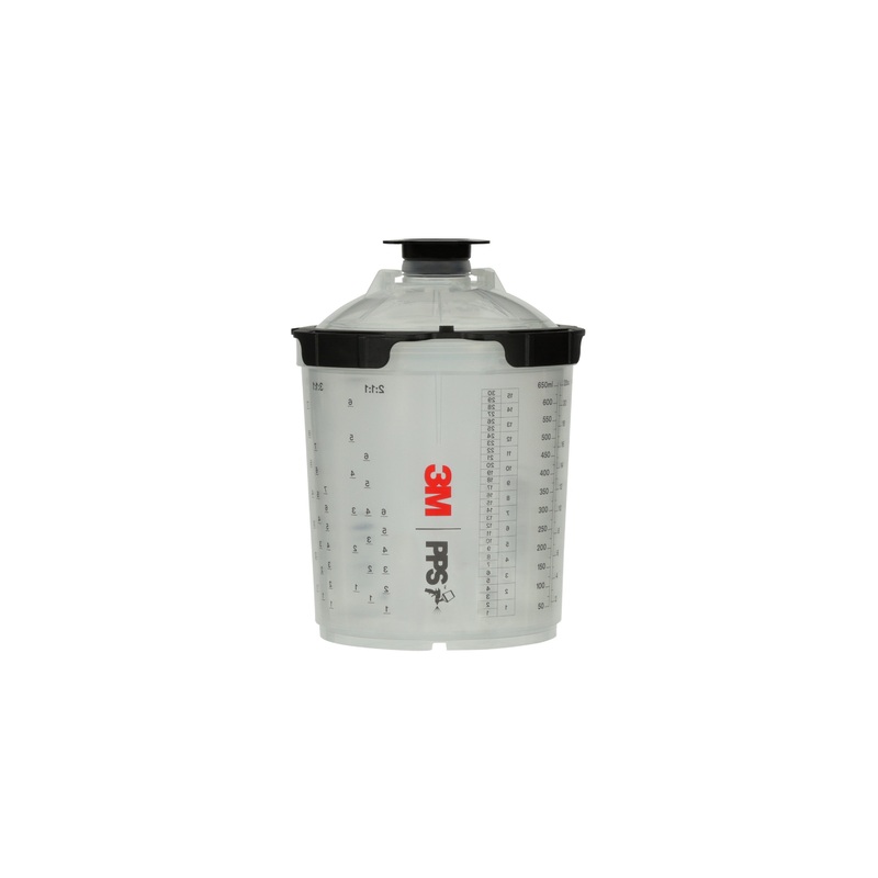 3M (815) 26112 3M PPS Series 2.0 Midi Cup System Kit, 200U, 26112, 13.5 fl oz (400 mL), Colour: Transparent, 3M Stock No. 7100285373