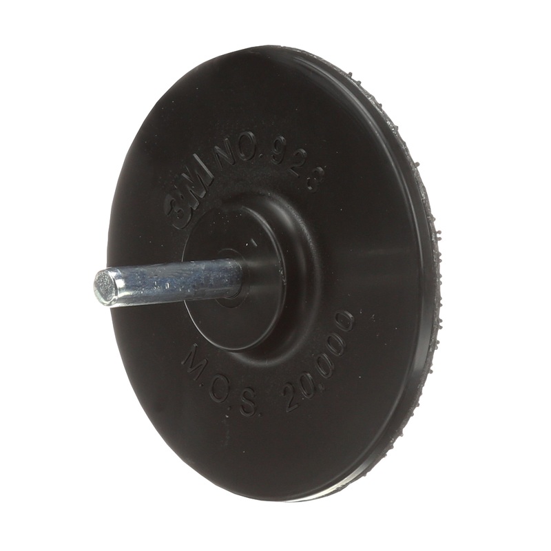 3M (815) 07493 3M Disc Pad Holder, 923, black, 3 in x 1/4 in (76.2 mm x 6.35 mm), Colour: Black, 3M Stock No. 7000120560