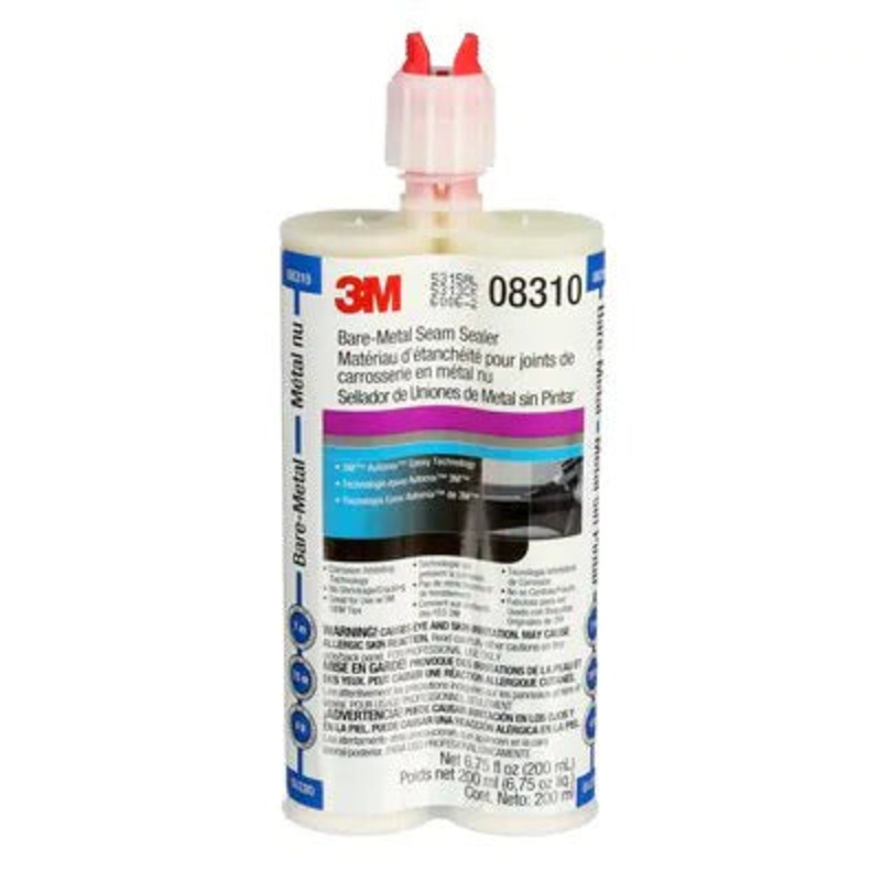 3M (815) 08310 3M Bare-Metal Seam Sealer, 08310, beige, 6.8 fl. oz. (200 ml), Colour: Beige, 3M Stock No. 7000119690