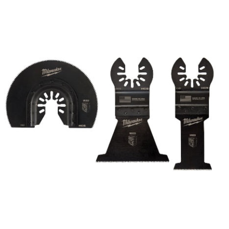Milwaukee (366) 49-10-9004 3PC WOOD BLADE VARIETY PK