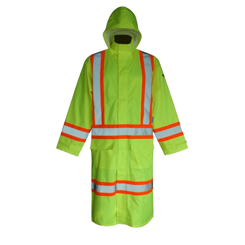 Viking (725) 6326G-L Viking Hi-Vis Coat with Hood