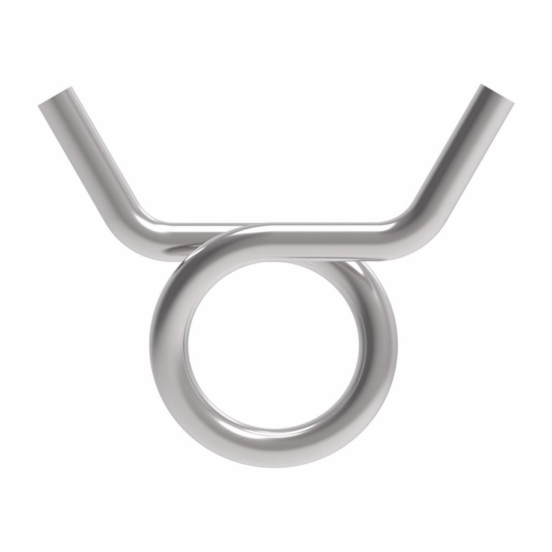WHD (129) 1538 ROUND WIRE HOSE CLAMP .375 DIA