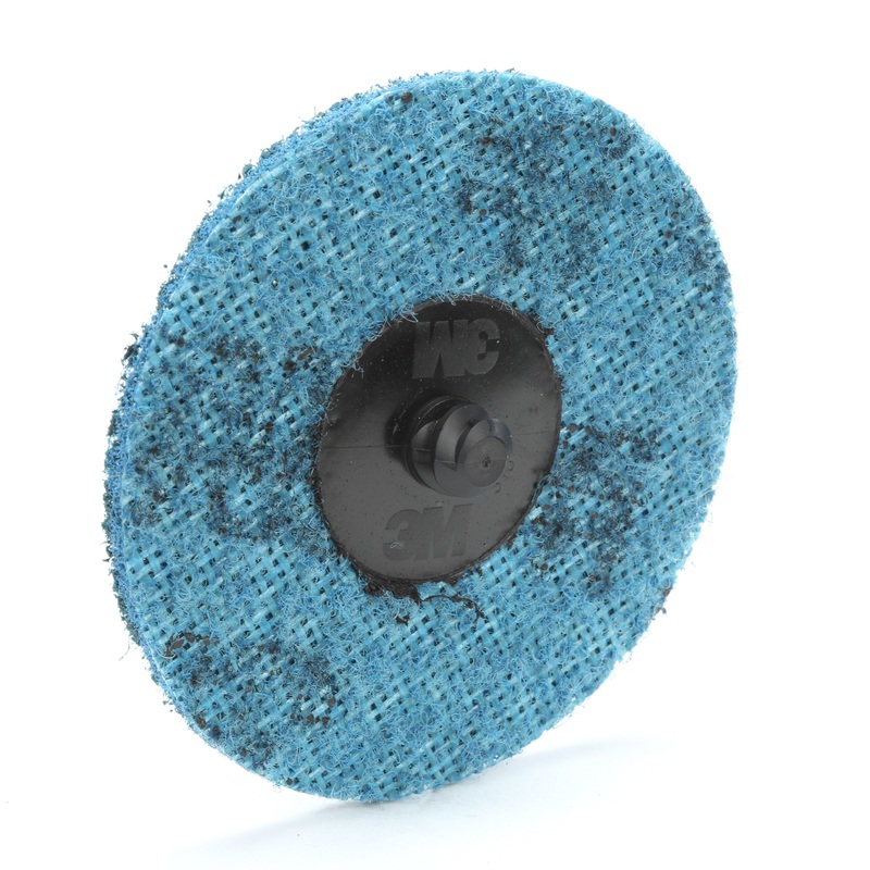 3M (815) SB05530 Scotch-Brite Roloc Surface Conditioning Disc, A VFN, TR, 3 in x NH (7.62 cm x NH), 25 per inner, Colour: Green, 3M Stock No. 7000000754