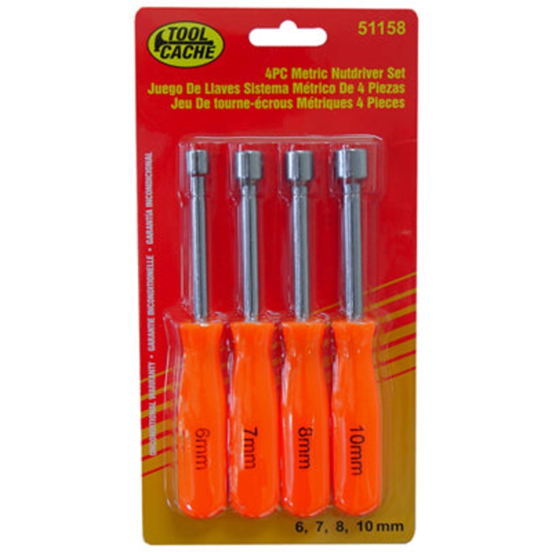 Dynaline (378) 51158 MM Nut Drivers Set, Tool Cache Red Table