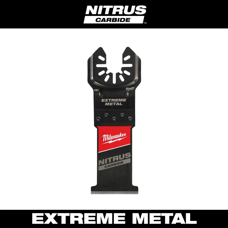 Milwaukee (366) 49-25-1561 NITRUS CARBIDE Extreme Metal Universal Fit OPEN-LOK Multi-Tool Blade