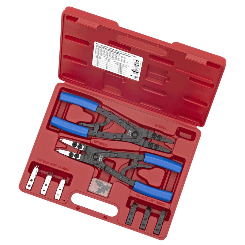 SureWerx (545) 730355 JET Pliers- Snap Ring - Ratcheting - Heavy Duty - Set - 10-1/2" - Model Number SRP-10S