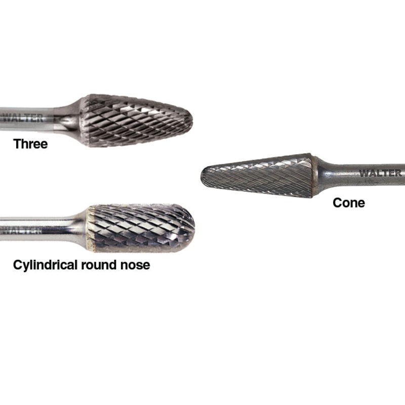 Walter (365) 01V035 CARBIDE BURR 1/4" Shank Double Cut SL-4