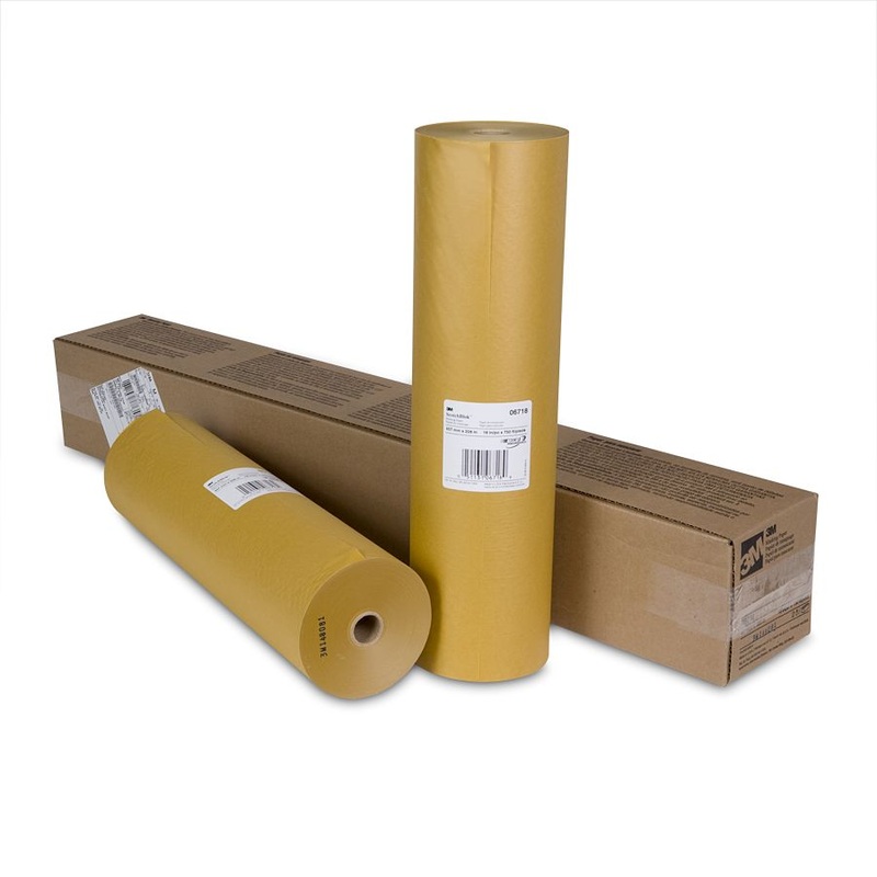 3M (815) 06718 3M Scotchblok Masking Paper, 06718, 18 in x 750 ft (457.2 mm x 228.6 m), Colour: Yellow, 3M Stock No. 7000051780